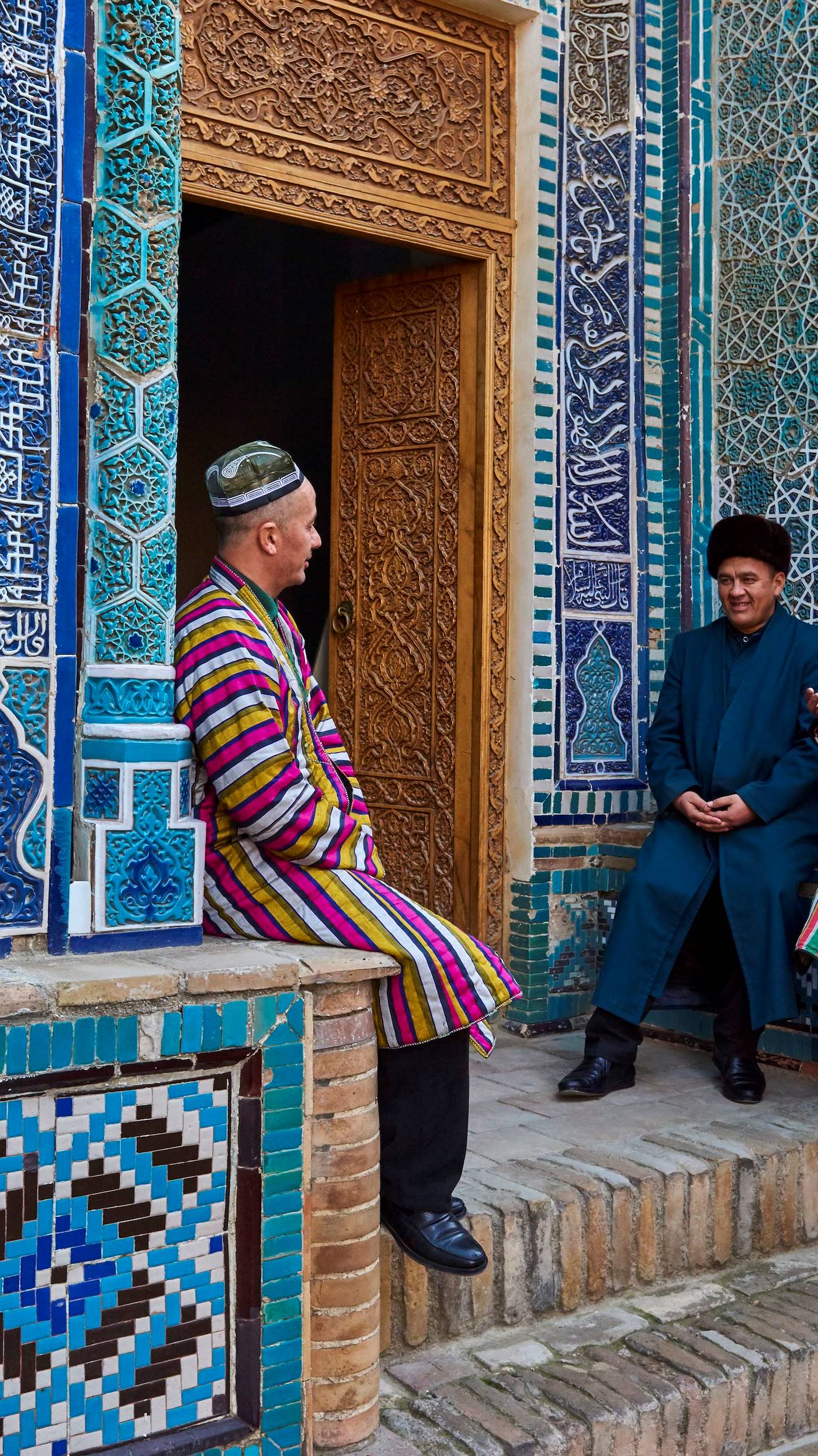 Mausolée de la nécropole Chah-e-Zindeh - Samarcande - Ouzbékistan 