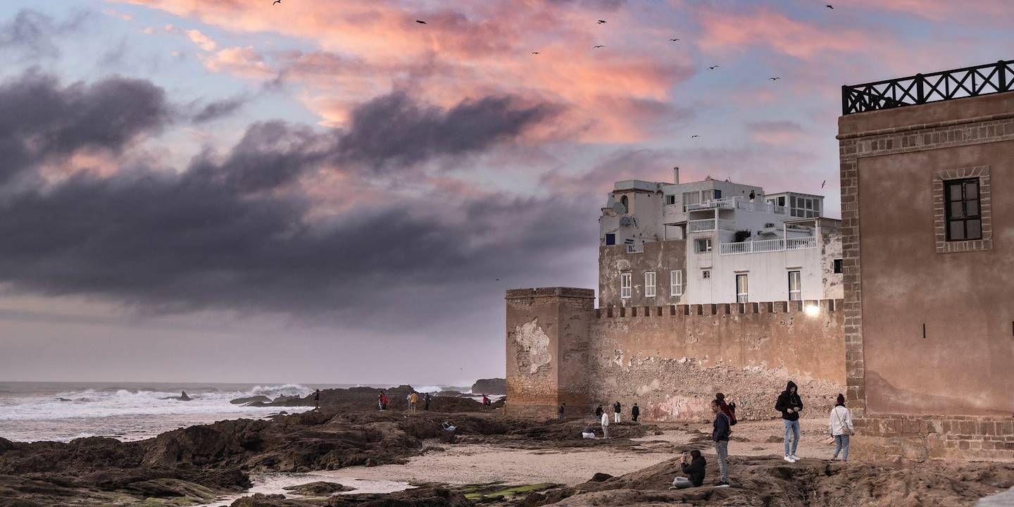 Coucher de soleil sur les remparts - Essaouira - Maroc