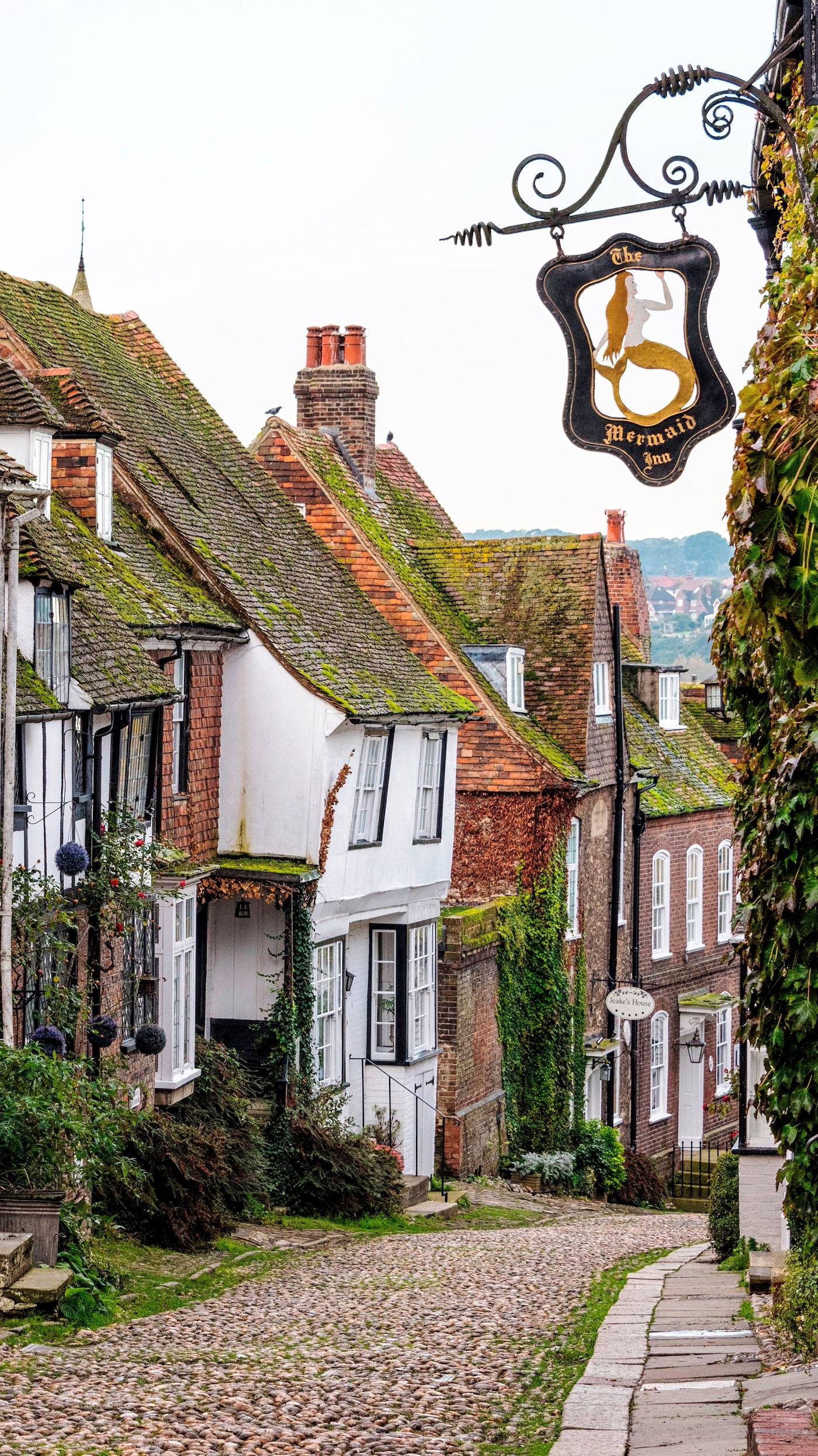 Mermaid Street à Rye - Sussex - Angleterre