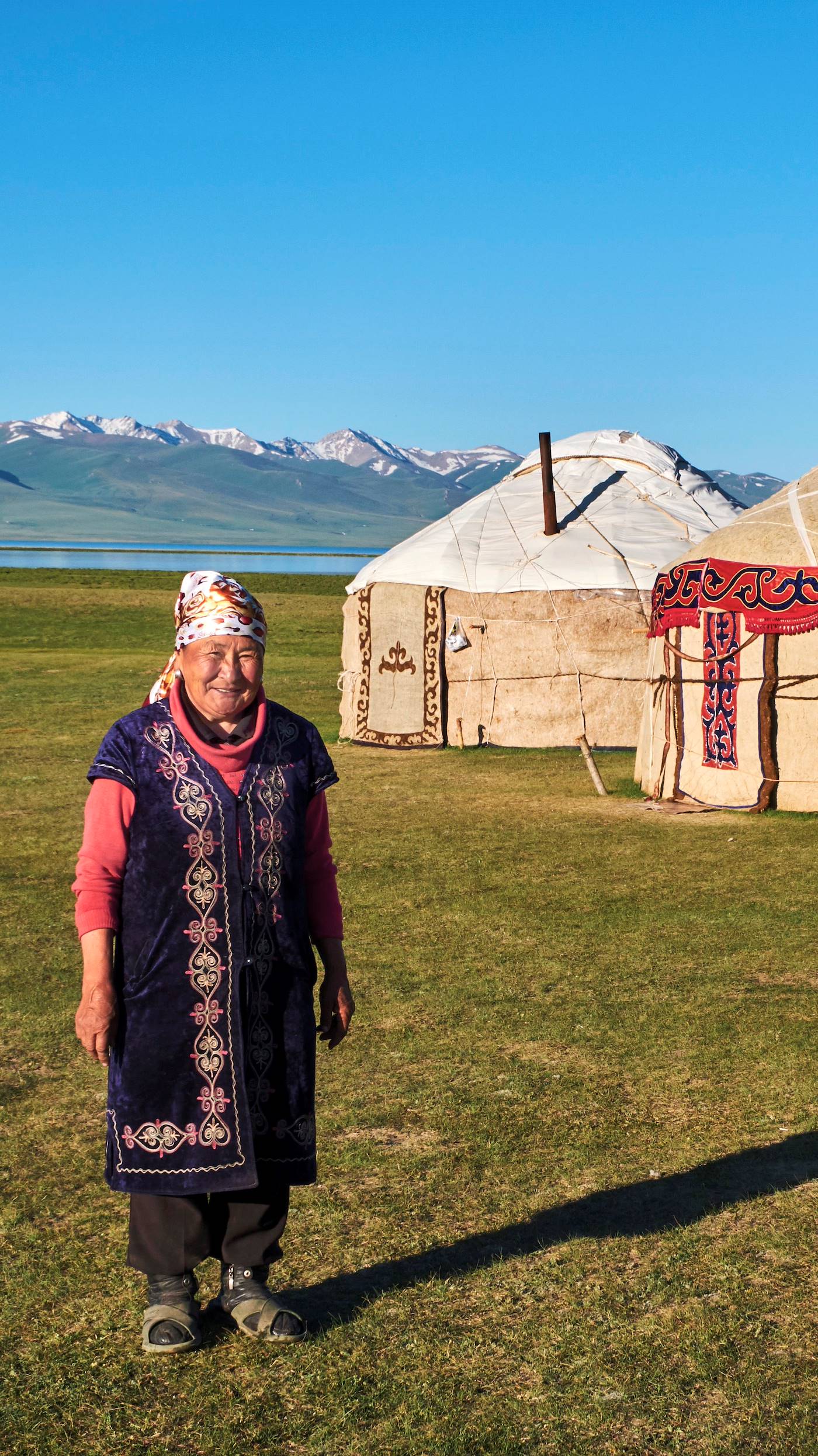Campement nomade dans la province de Naryn - Kirghizistan