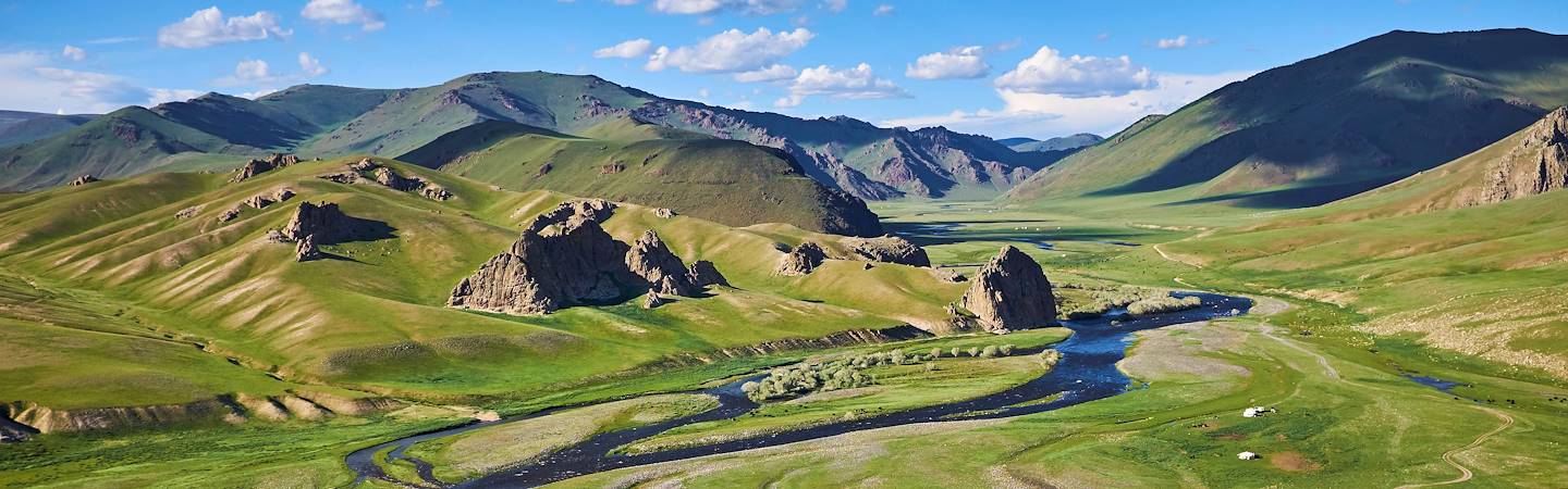 Campement nomade dans la province de Bayankhongor - Mongolie