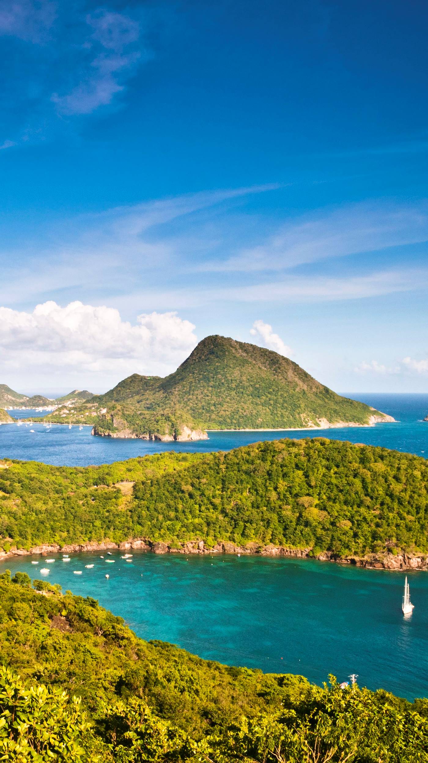 Vue sur Grande Baie à Terre de Bas - Archipel des Saintes - Guadeloupe