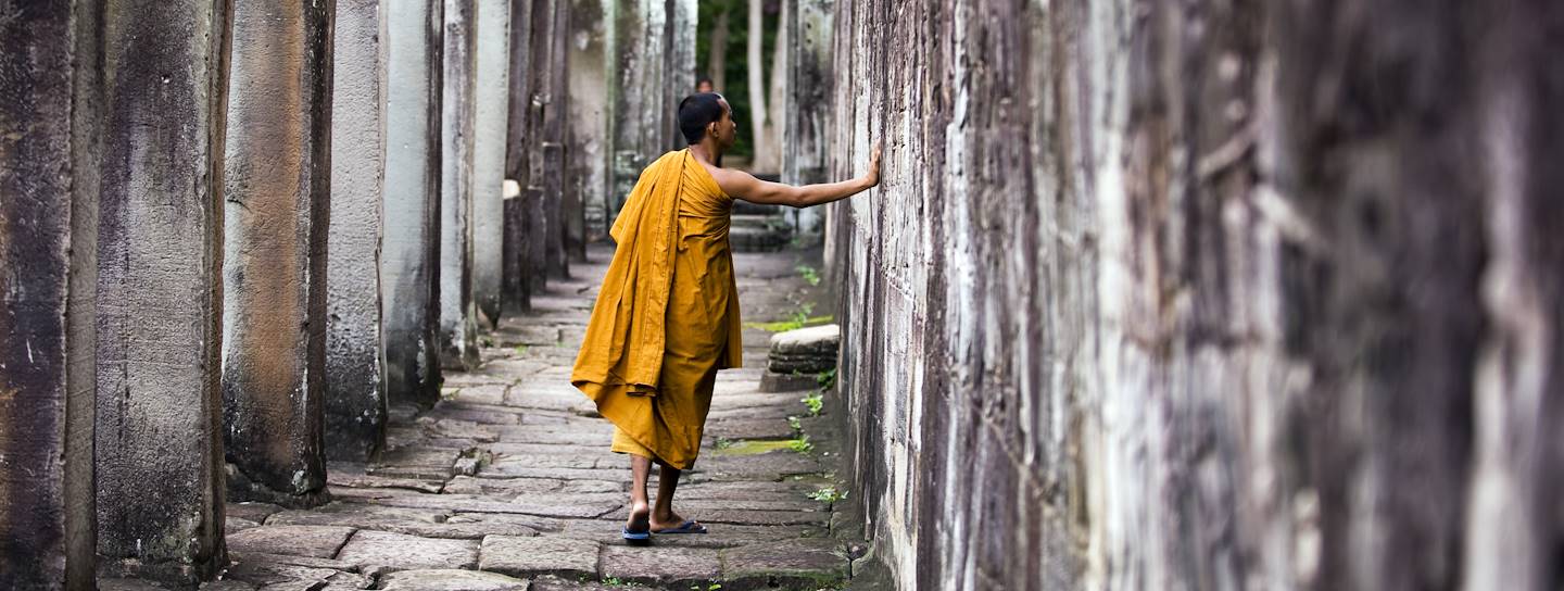 Moine - Angkor Vat - Complexe des Temples d'Angkor - Cambodge