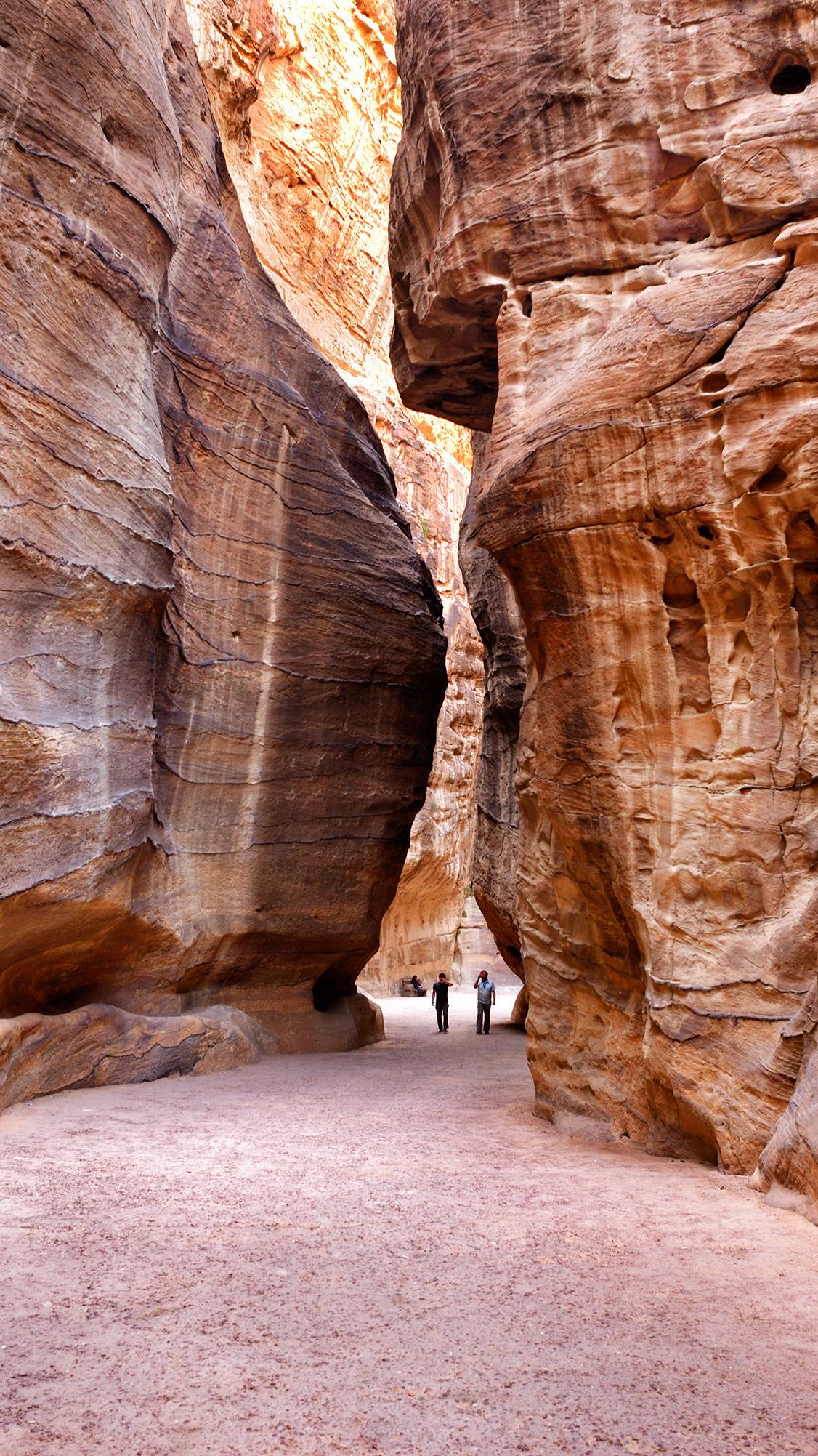 Le Sîq, l'entrée de la cité antique de Pétra - Jordanie