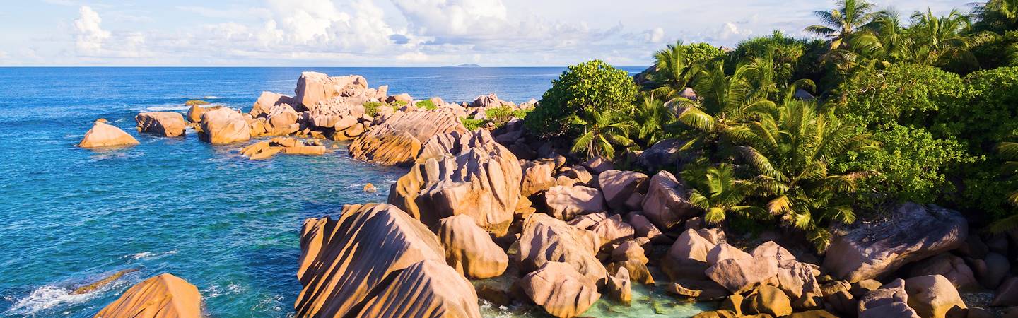 La plage d'Anse Source d'Argent - île de La Digue - Seychelles