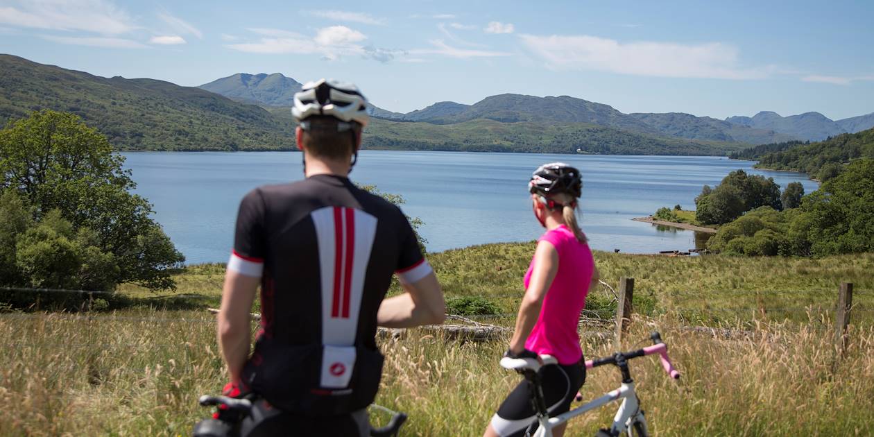 Balade à vélo autour du Loch Katrine - Région des Trossachs - Ecosse