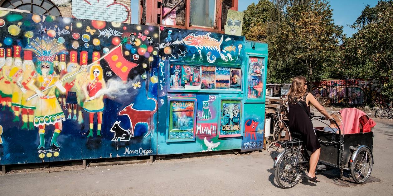 Quartier hippie de Christiania - Copenhague - Danemark