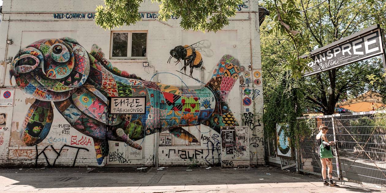 Street art à Raw Gelände, ancienne gare réaffectée en lieu alternatif - Berlin - Allemagne