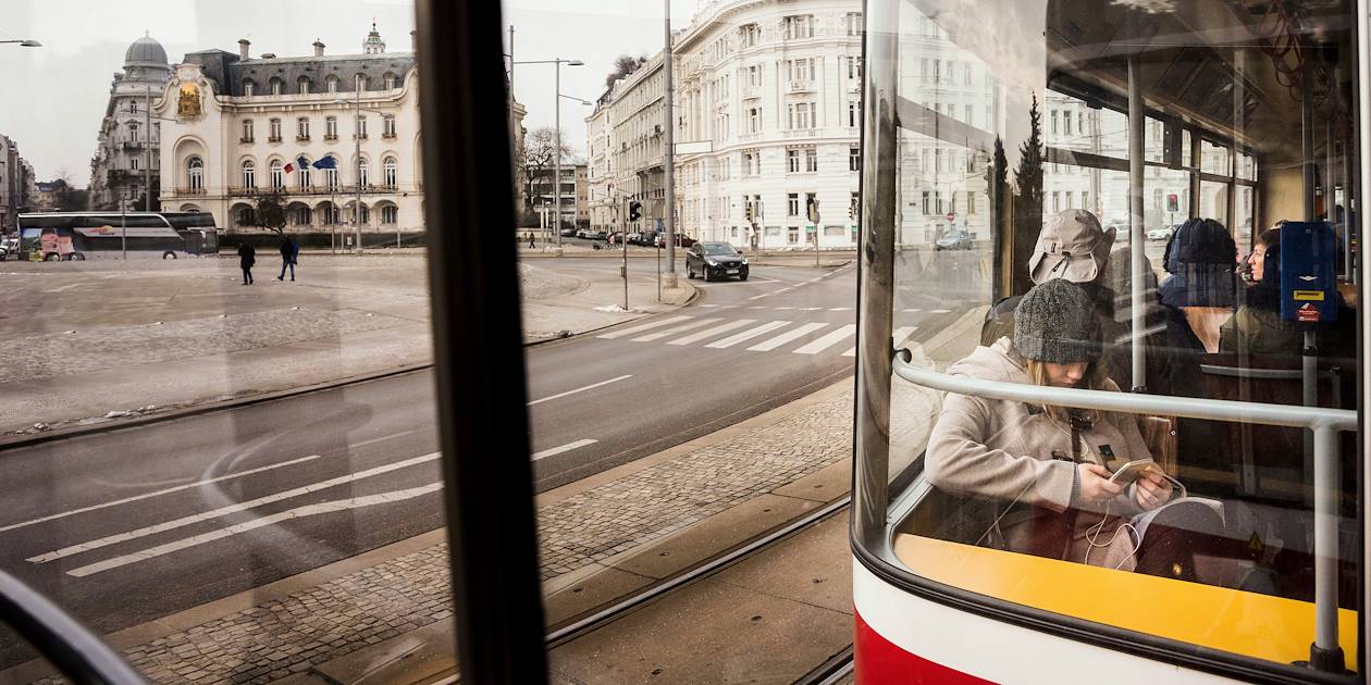 A l'intérieur d'un tramway - Vienne - Autriche