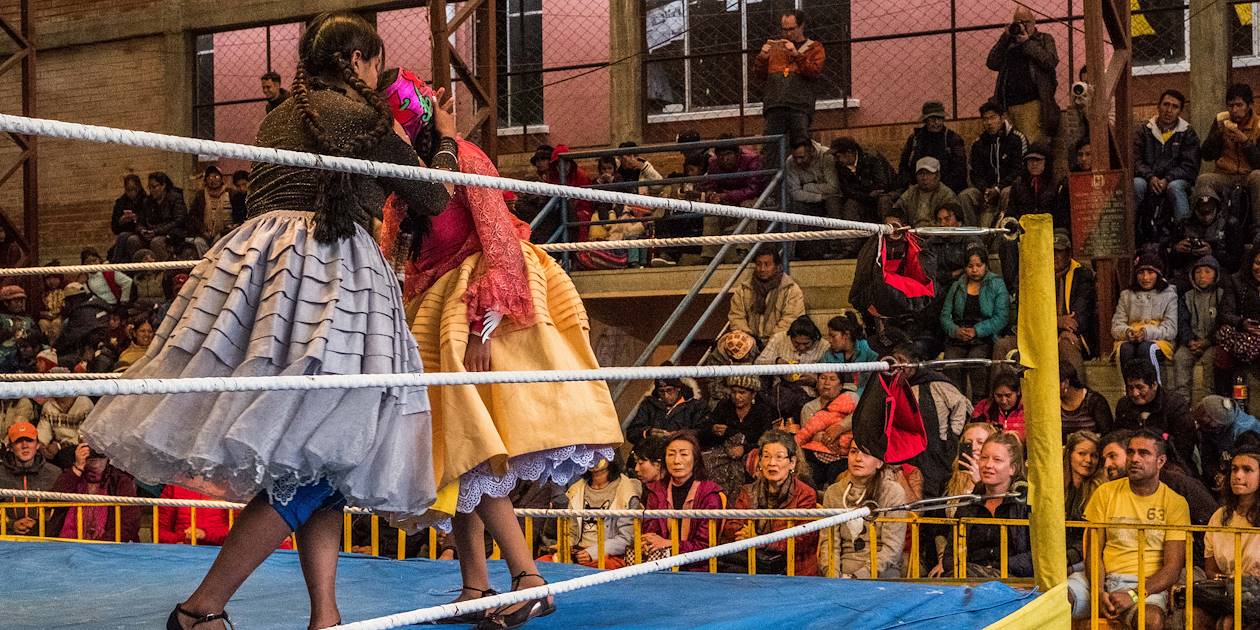 Match de Cholitas Wrestling, le lucha libre au féminin - La Paz - Bolivie