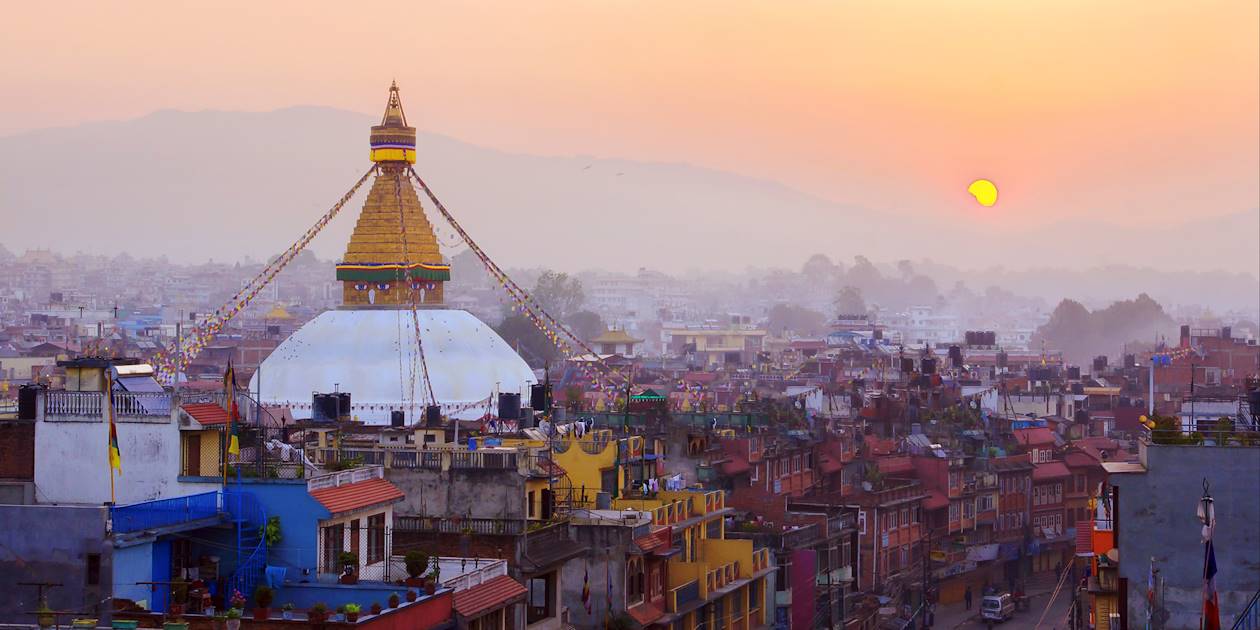 Coucher de soleil sur Katmandou - Népal