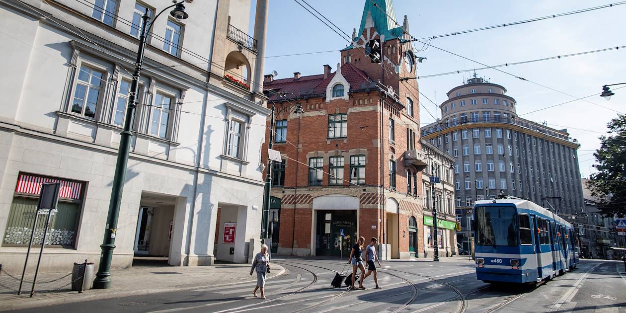 Scène de vie dans les rues de Cracovie - Pologne