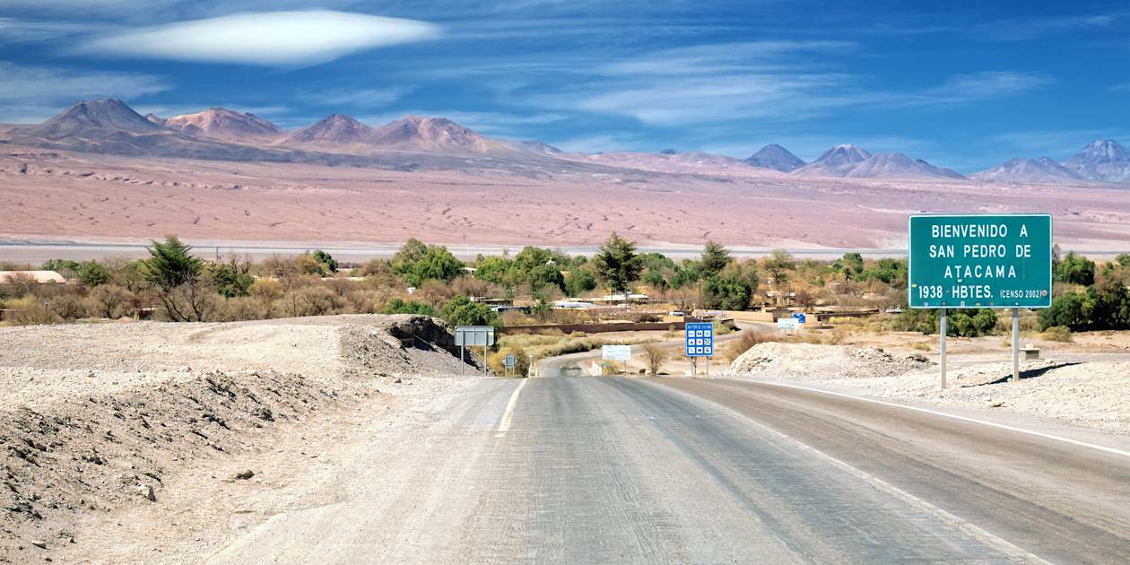 La route pour San Pedro de Atacama - Antofagasta - Chili