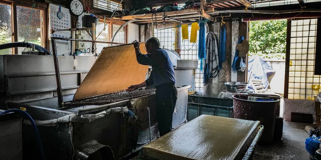  Fabrication artisanale du papier washi - Japon