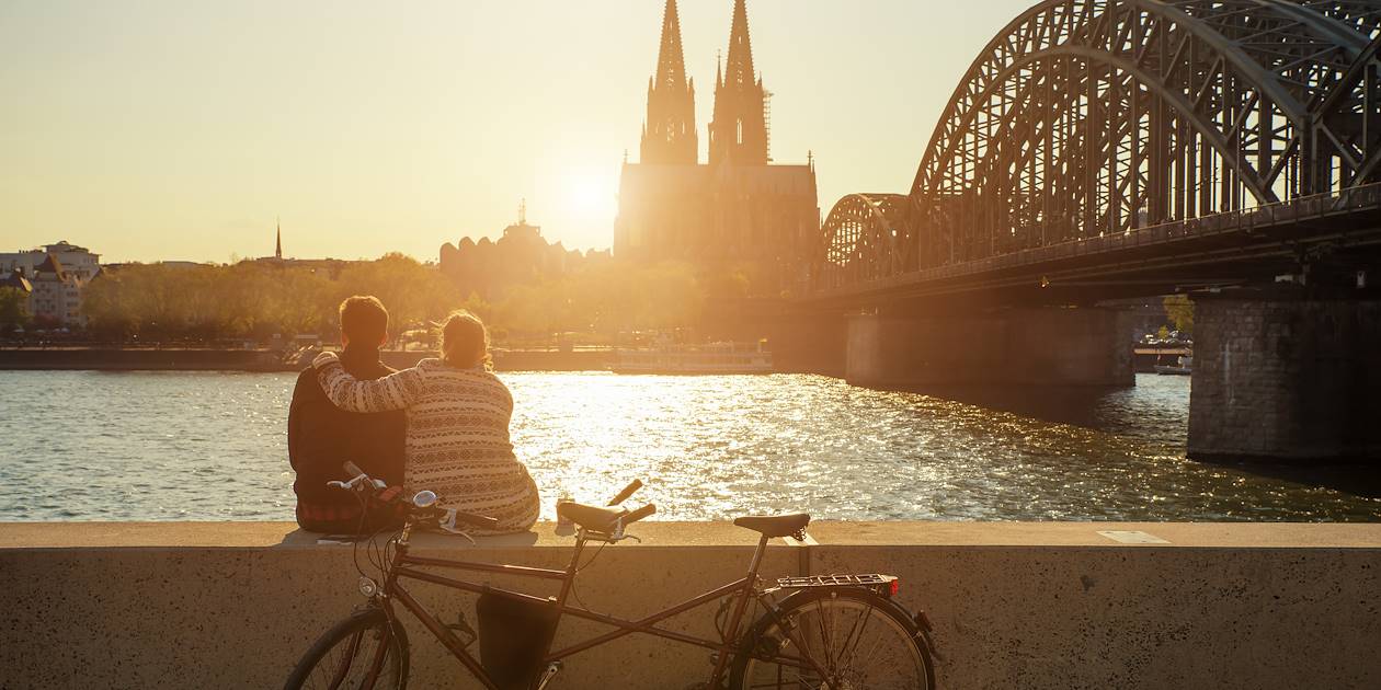 Coucher de soleil à Cologne - Allemagne