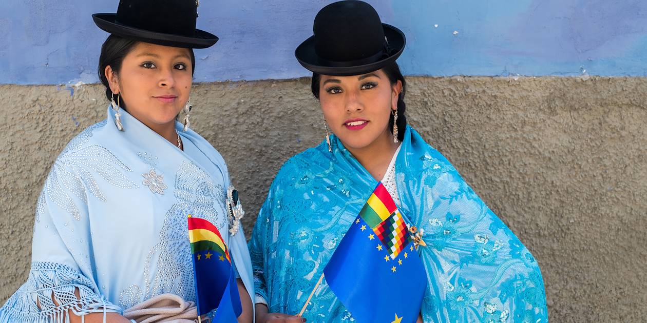 Cholitas dans les rues de La Paz - Bolivie