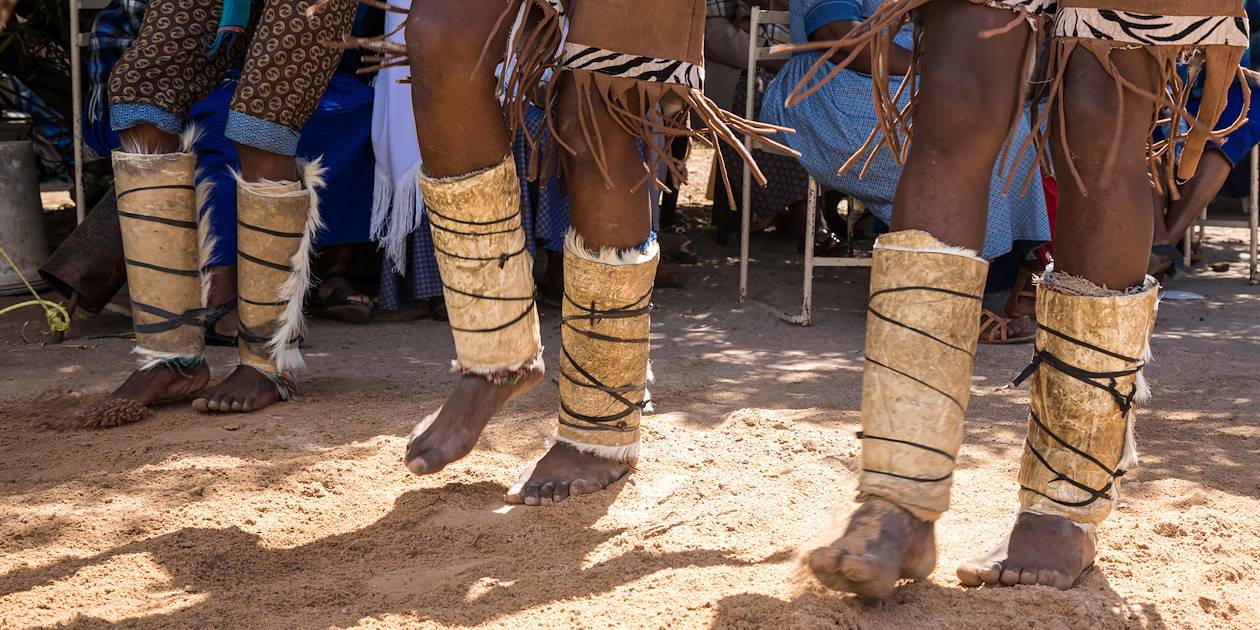 Danseurs lors d'une fête traditionnelle - Botswana