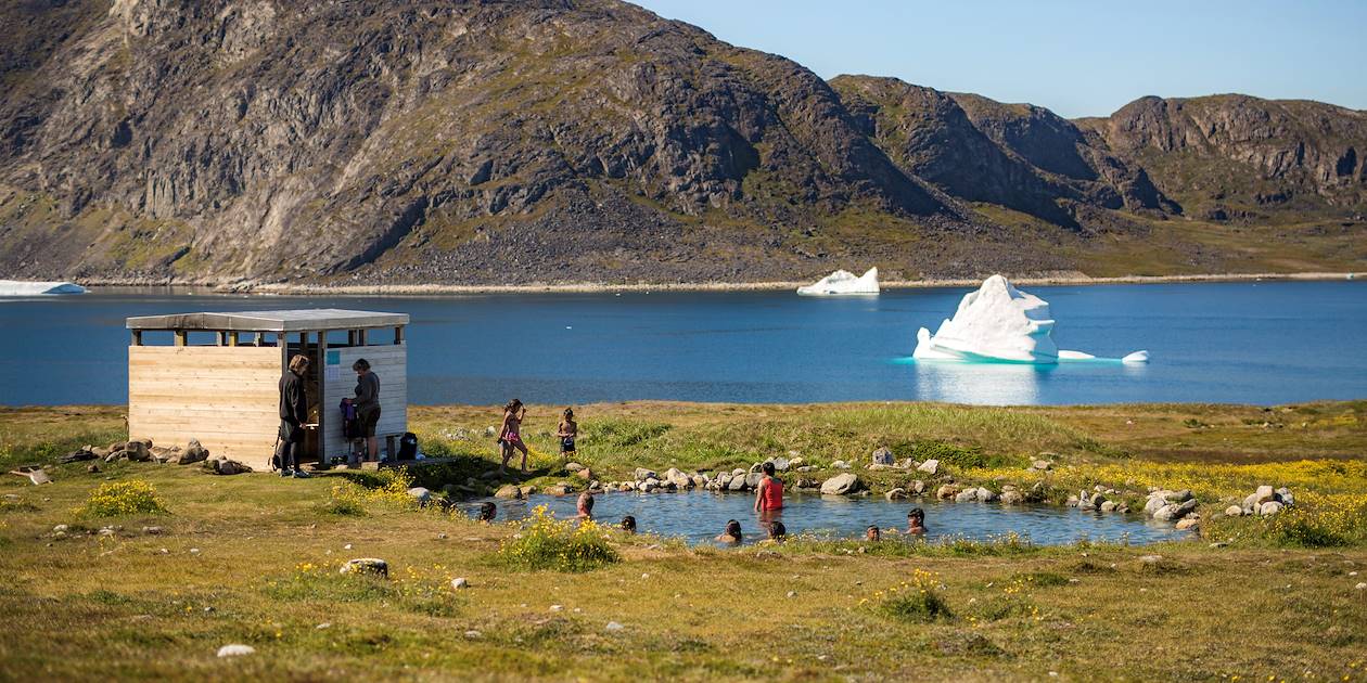 Source chaude naturelle à Uunartoq - Groenland