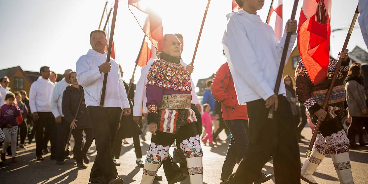 Défilé lors de la Fête Nationale à Nuuk - Groenland