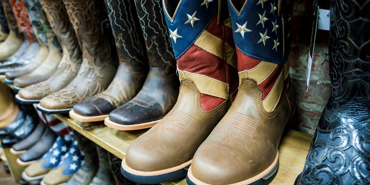 Nashville, berceau de la country : magasin de bottes et santiags - Tennessee - Etats Unis