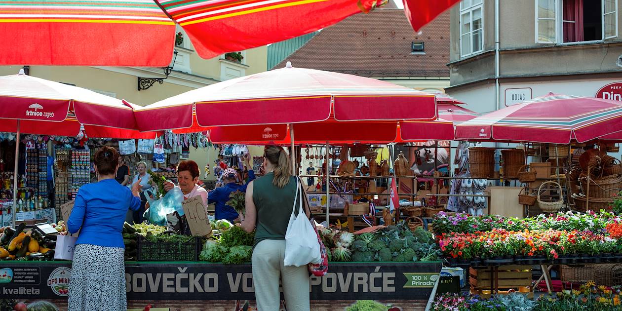 Balade gourmande au marché Dolac de Zagreb - Croatie
