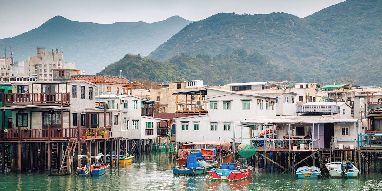 Tai O, village de pêcheurs sur l'île de Lantau - Hong Kong - Chine