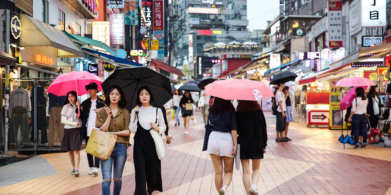 Quartier de Hongdae à Séoul - Corée du Sud