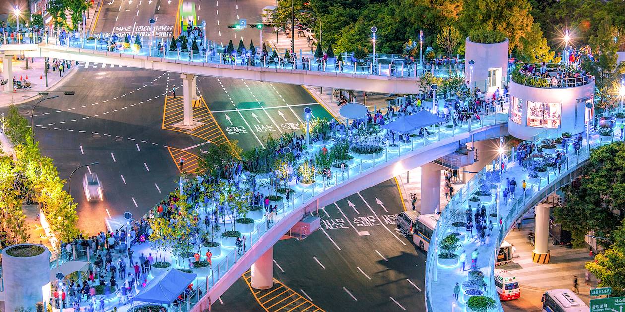 Vie nocturne dans le quartier de Jung-gu - Seoul - Corée du Sud