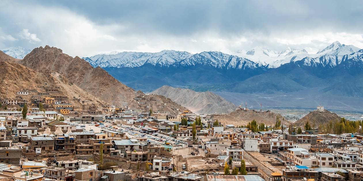 Panorama sur Leh - Ladakh - État du Jammu-et-Cachemire - Inde
