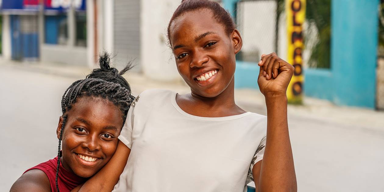 Portrait de deux jeunes filles - République Dominicaine