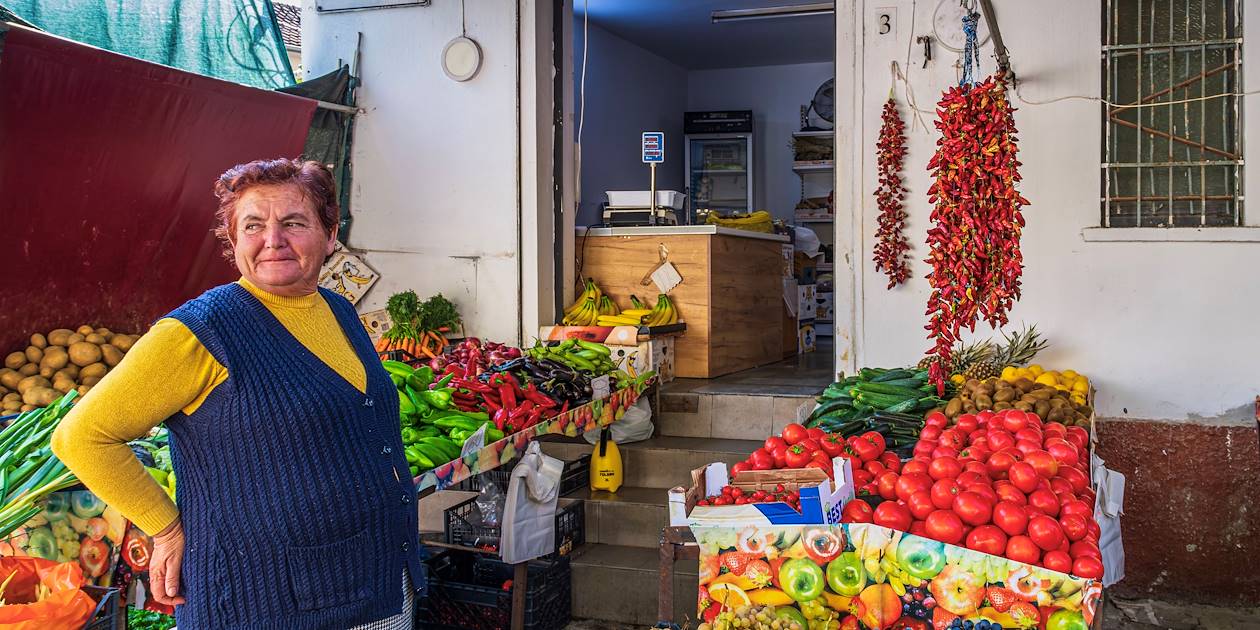 Marché Pazari i Ri - Tirana - Albanie