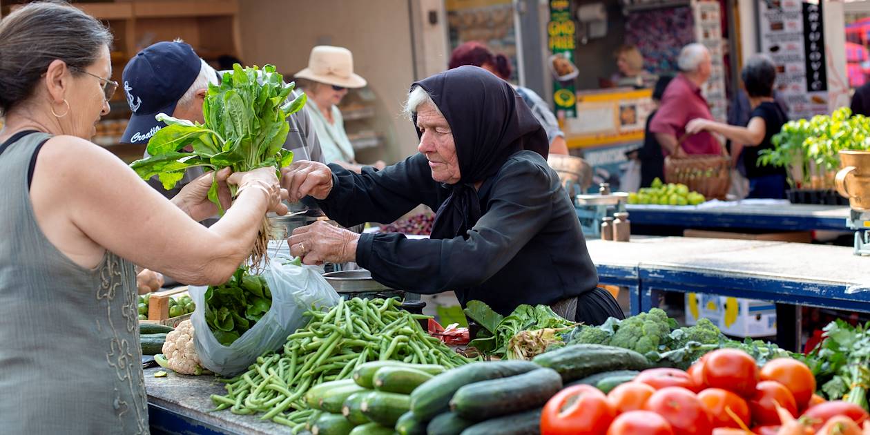 Marché en Roumanie