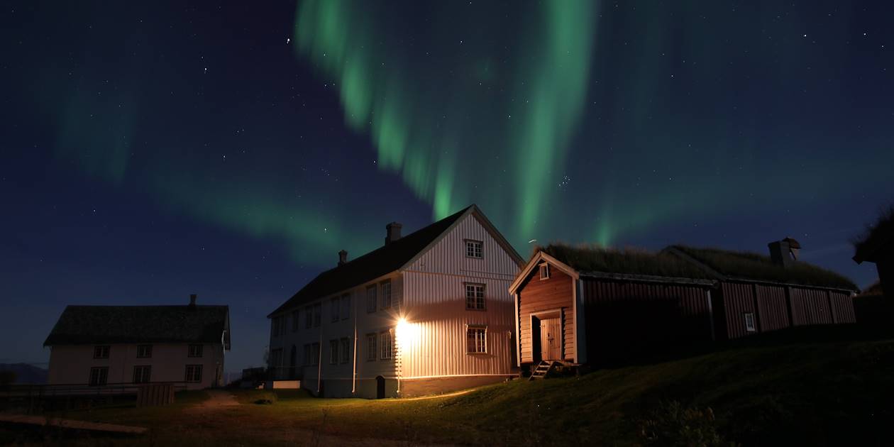 Aurore boreale à Bodoe - Lofoten - Norvège