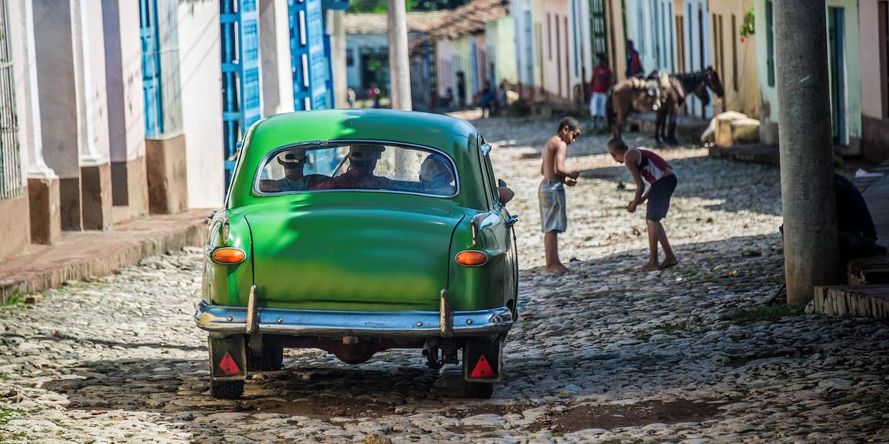 Scène de vie dans les rues de Trinidad - Cuba