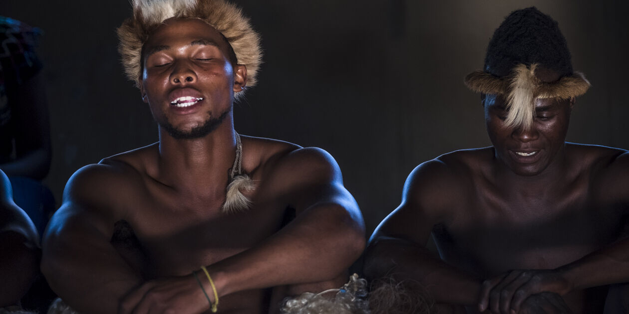 Reconstitution de la vie traditionnelle dans un village Zoulou : Veyane Cultural Village - Khula - KwaZulu-Natal - Afrique du Sud