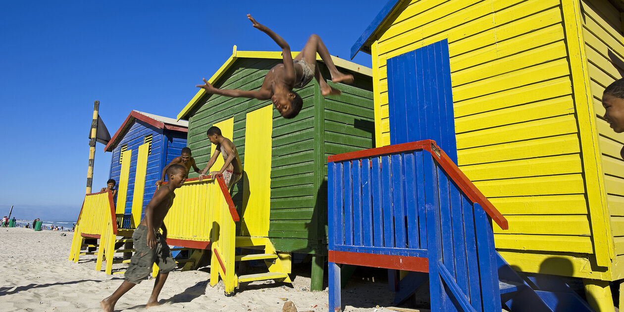 Cabines de plage de Muizenberg - Province du Cap-Occidental - Afrique du Sud