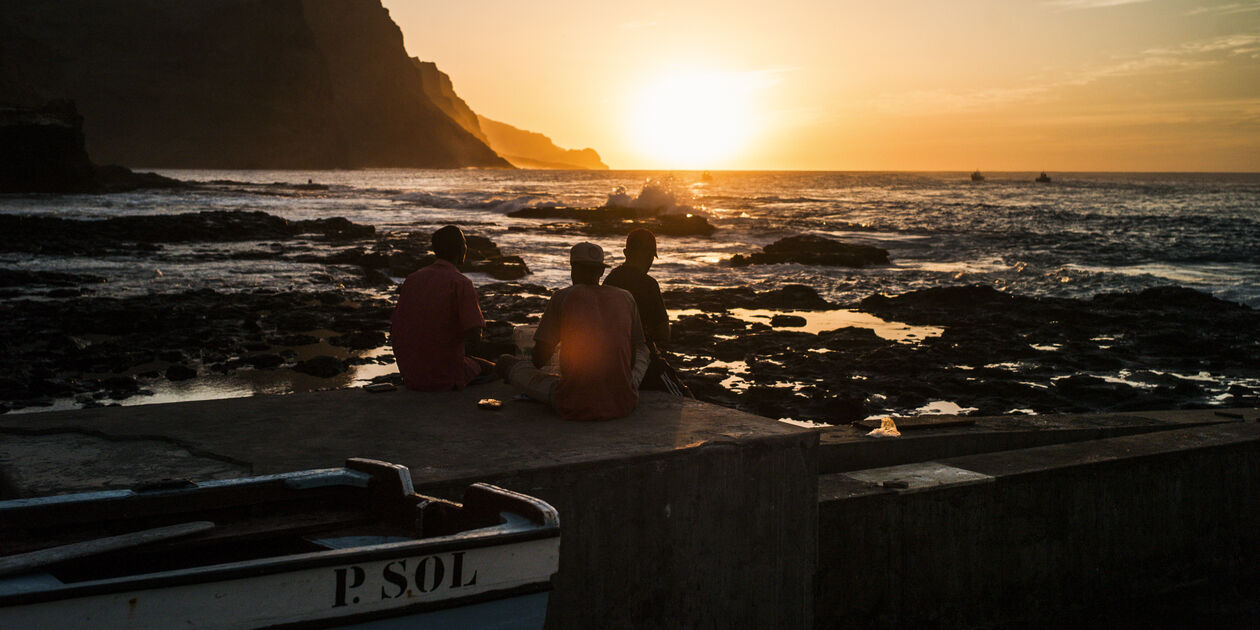 Coucher de soleil sur l'océan - Ponta do Sol - Île de Santo Antao - Cap Vert