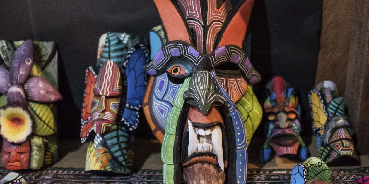 Masques traditionnels de la communauté Boruca - Boruca - Vallée Centrale - Costa Rica
