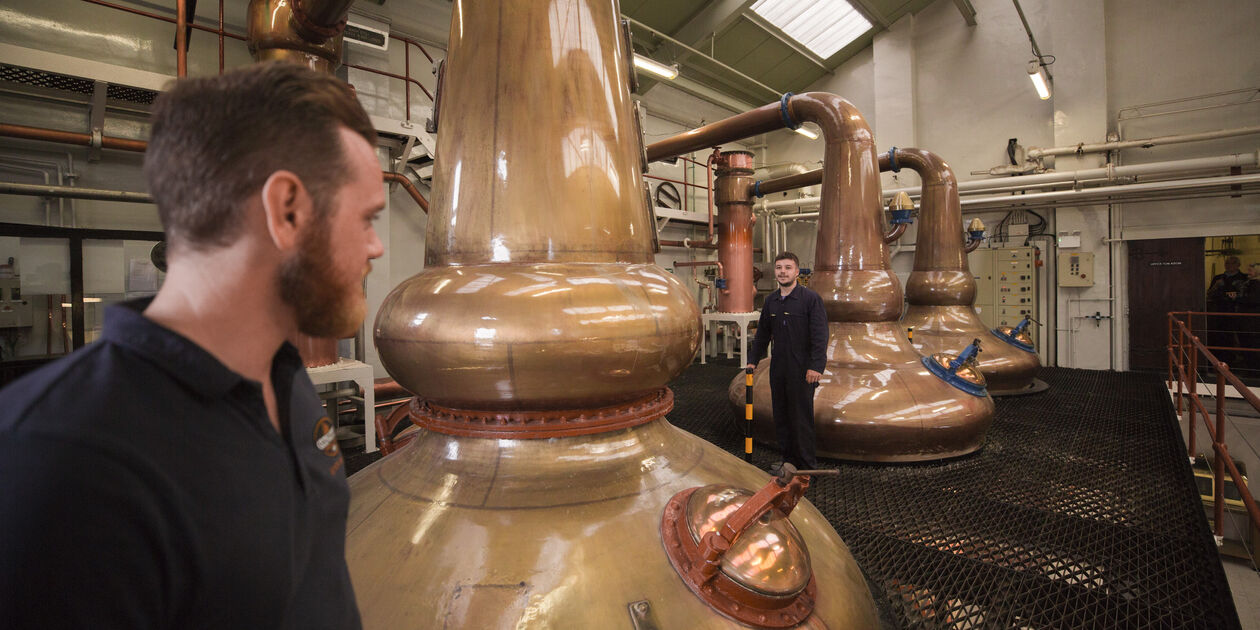 Fabrication de whisky à la distillerie Glengoyne - Dumgoyne - Ecosse