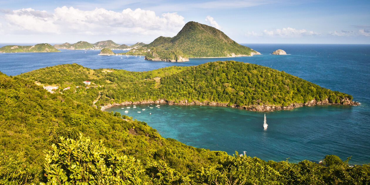 Vue sur Grande Baie à Terre de Bas - Archipel des Saintes - Guadeloupe