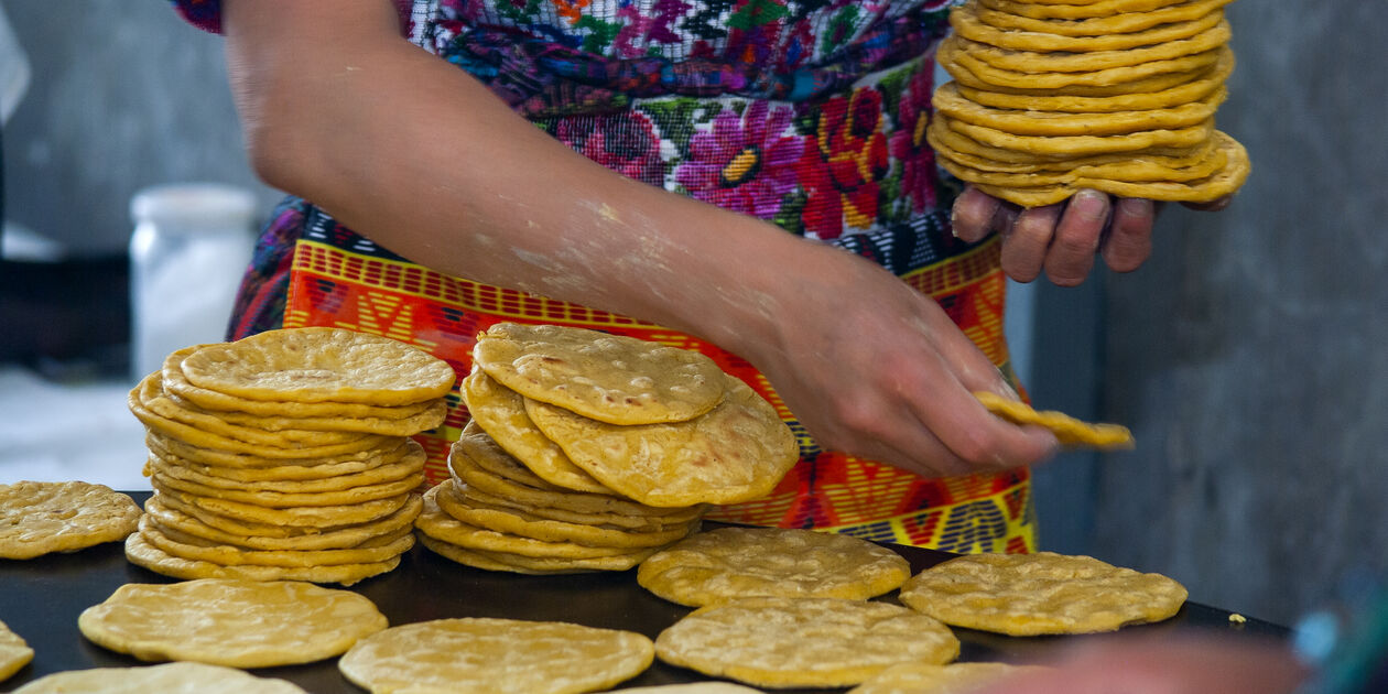 Stand de street food au Guatemala