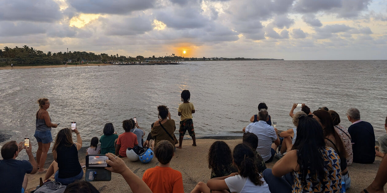 Décollage de la fusée Vega C depuis la plage Pim-Poum - Kourou - Guyane