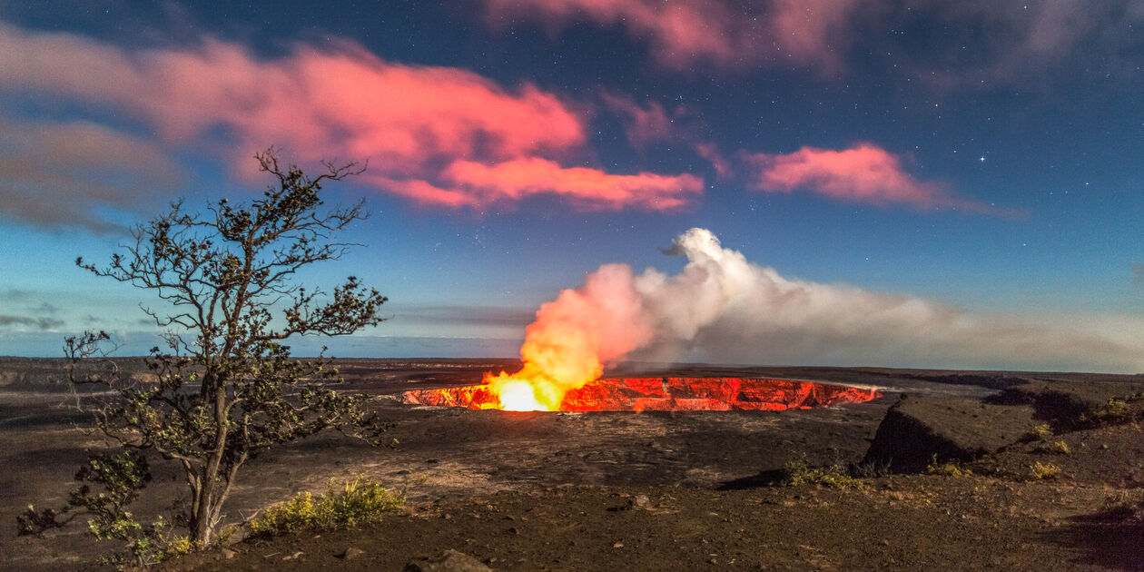 Cratère du volcan Kilauea - Ile d'Hawaï - Etats-Unis