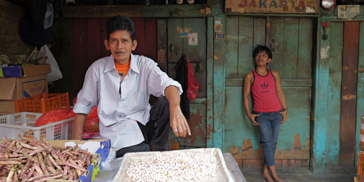 Marché à Glodok, le quartier chinois de Jakarta - Île de Java - Indonésie