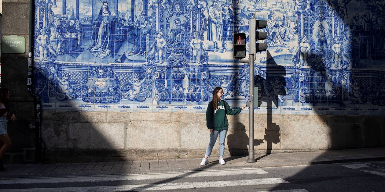 Azulejos dans le quartier de Bolhao - Porto - Portugal