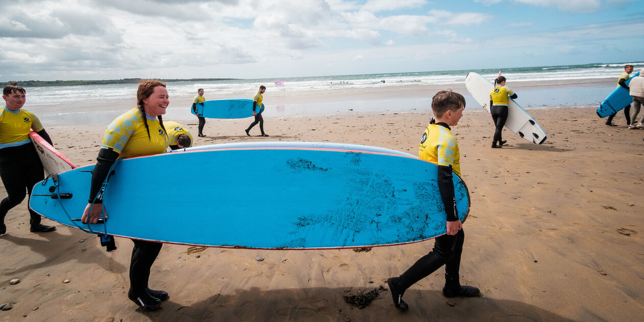 Cours de surf à Strandhill Beach - Comté de Sligo - Irlande