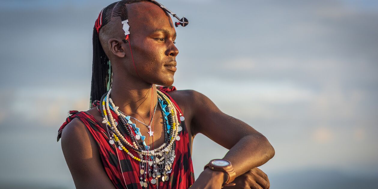 Portrait d'un guerrier Massai - Tanzanie