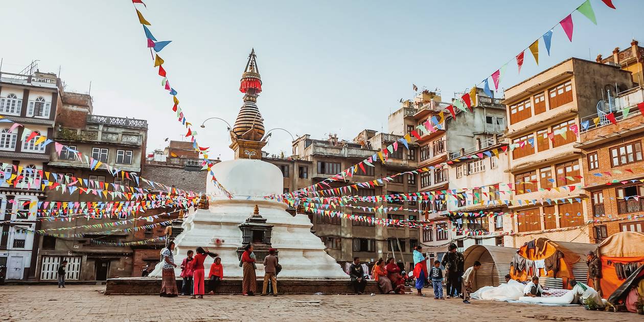 Stupa bouddhiste sur la Place de Darbâr - Katmandou - Népal