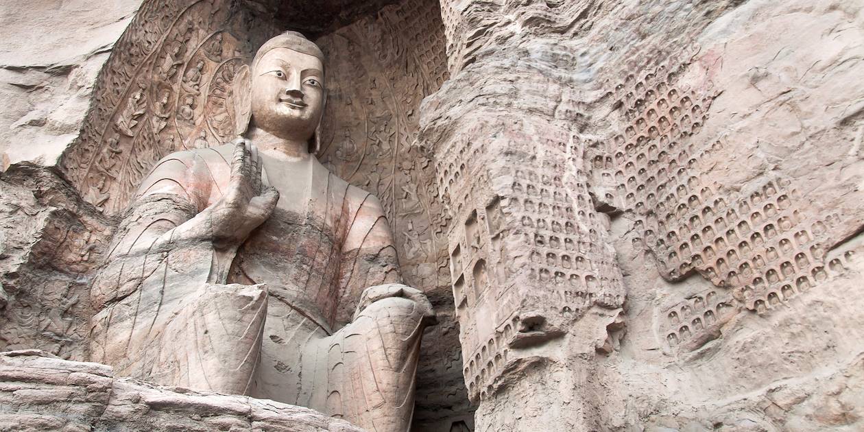 Bouddha dans les Grottes de Yungang - Datong - Chine