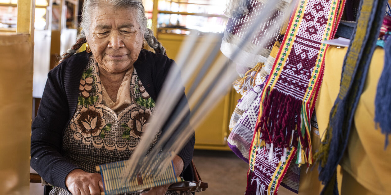 Atelier de tissage à Jalieza - Oaxaca - Mexique